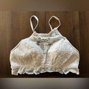 Adore Me Lace Bralette in Cream- size Medium